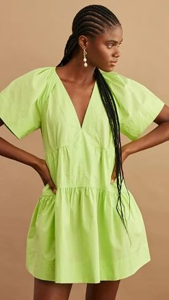 Outlet ⌛ A.L.C. Camila 👗 Dress Green Kick ❤️