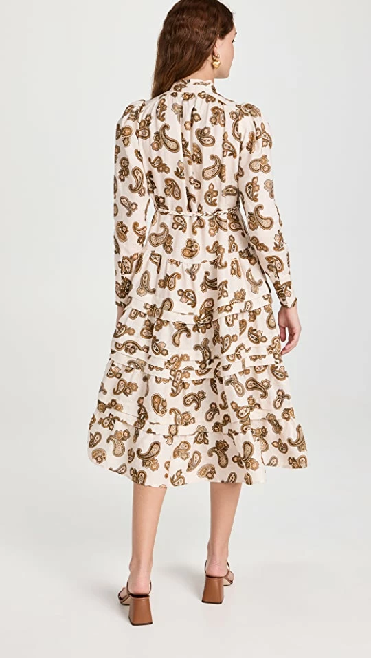 Promo ๐งจ Alemais Mia Midi ๐ Dress Cream Paisley ๐ - Image 2