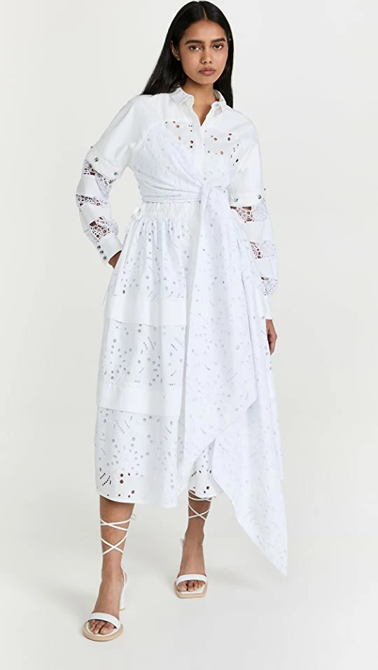 Cheap ⭐ ANYANGO MPINGA Rosa Midi 👗 Dress White 🎉