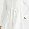 Discount 🎉 Amanda Uprichard Long Sleeve Pierre 👗 Dress Ivory 🧨