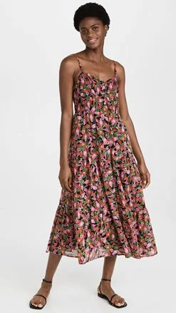 Best Pirce 🥰 Banjanan Beryl 👗 Dress Mini Bloom Vivid Black 🥰