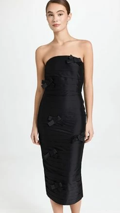 Outlet 🎁 Bernadette Midi 👗 Dress Taffi Black 🔔