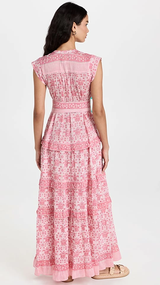 Budget ✔️ Bell Aubry Maxi 👗 Dress Pink Multi 🥰 - Image 2