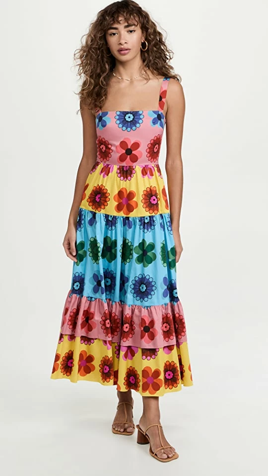 Flash Sale โ Borgo De Nor Daniela ๐ Dress Floral Pop Multi โ๏ธ