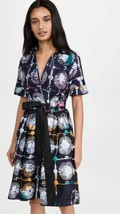 Buy 👏 Busayo Emi Collared 👗 Dress Purple, Orange, Sea Green 🌟