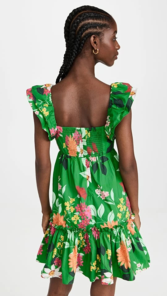 Best Pirce โ๏ธ Cara Cara Lexa ๐ Dress Punch Floral Green ๐คฉ - Image 2