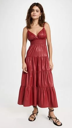 New ✔️ Derek Lam 10 Crosby Linda Tiered Maxi 👗 Dress 💯