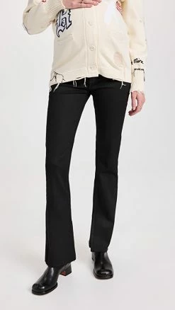 Flash Sale 👍 DL1961 Bridget Boot Maternity: Instasculpt 31' 👖 Jeans Black 🧥 Coated (Ultimate 🧥 Coated) ✨