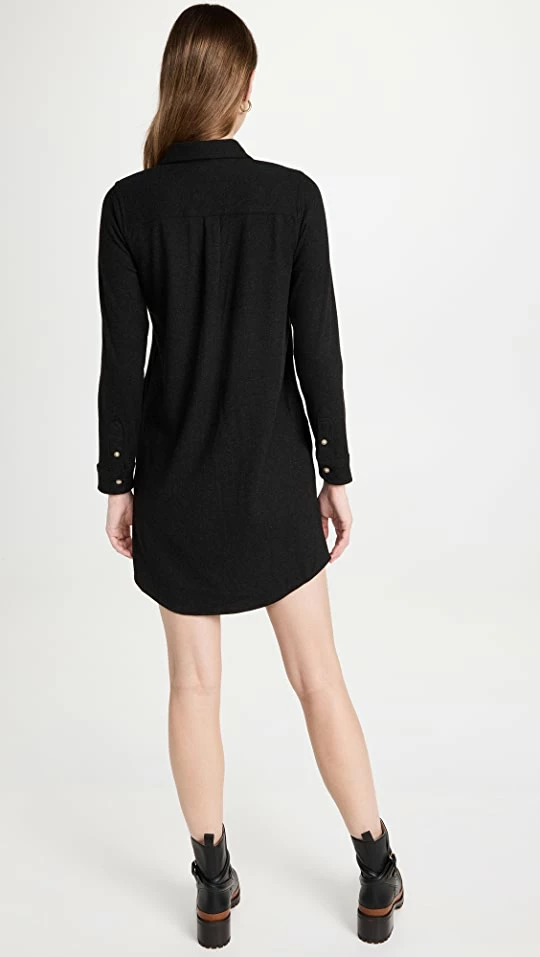 Best deal π Faherty Legend Sweater π Dress Heathered Black Twill π - Image 2