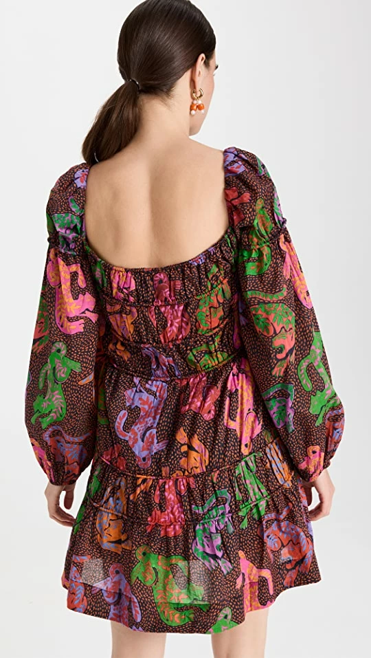 Best reviews of 🔔 FARM Rio Wild Leopards Black Midi 👗 Dress ❤️ - Image 2