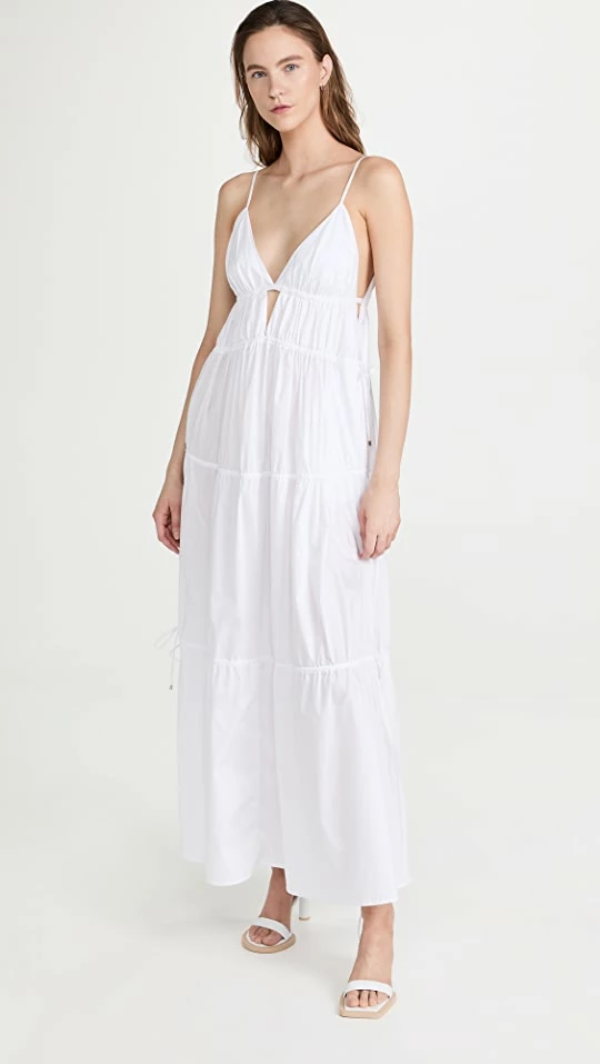 Cheapest 😉 Jonathan Simkhai April Cotton 👗 Dress White 🔔