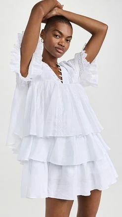 Flash Sale ✨ Joslin Ellie Mini Smock 👗 Dress Optical White 🥰