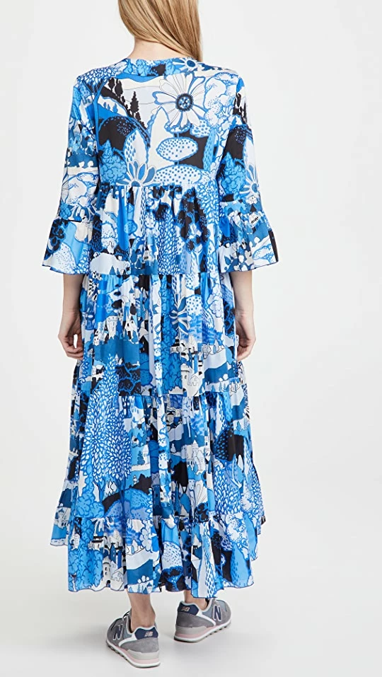 Budget ๐ La Double J Jennifer Jane ๐ Dress Paesaggio Blue โ๏ธ - Image 2