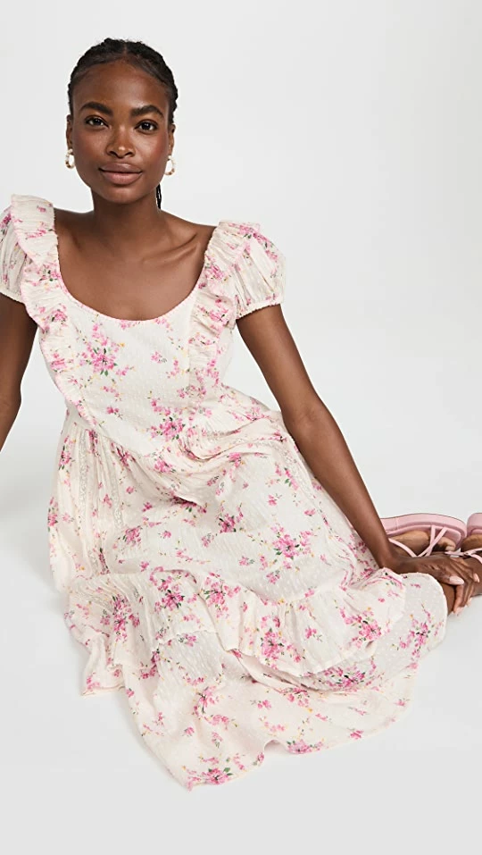 Outlet ๐งจ LoveShackFancy Exley ๐ Dress Magenta Light ๐ฏ