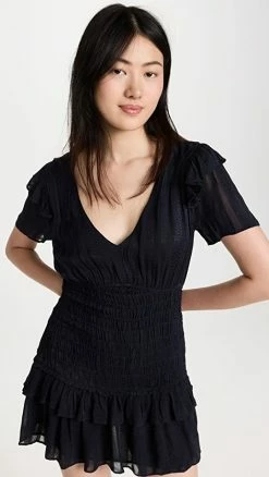 New ✔️ LoveShackFancy Rena 👗 Dress Midnight 🔥