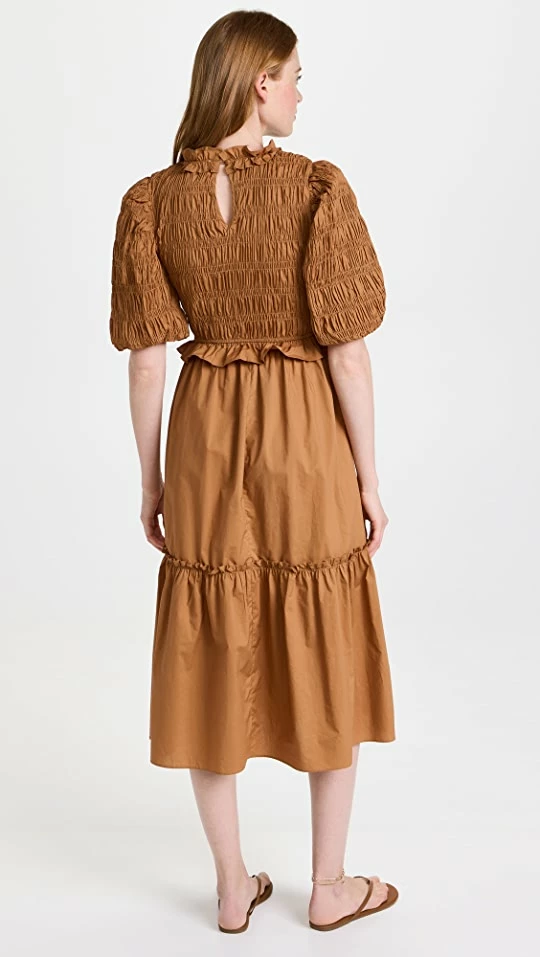 Best reviews of ๐ Moon River Smocked ๐ Dress Camel โ - Image 2