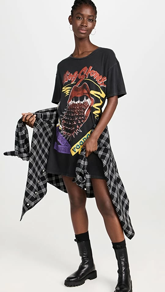 Flash Sale ๐ MADEWORN ROCK Rolling Stones Tee ๐ Dress Coal ๐ฅฐ