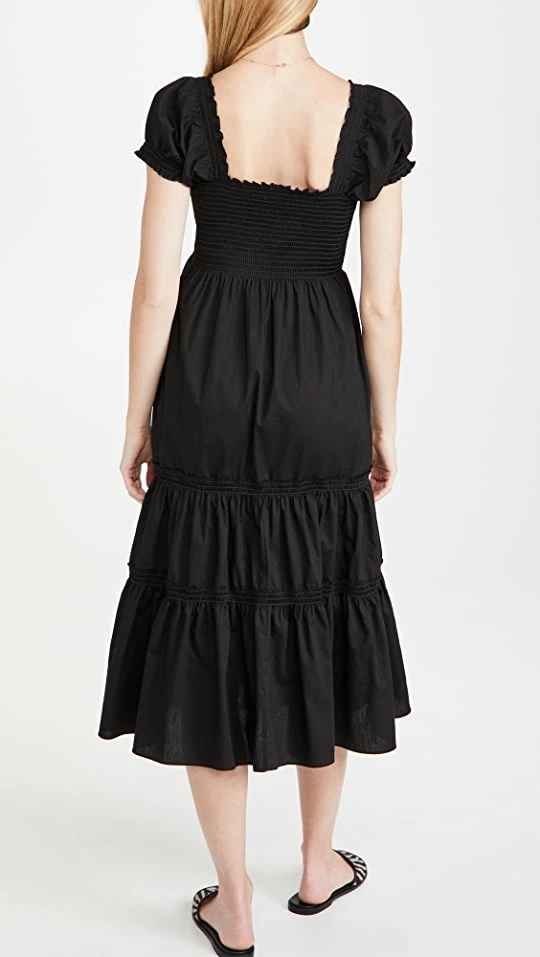 Flash Sale ๐ O.p.t Square Neck Smocked Maxi ๐ Dress Black ๐ - Image 2