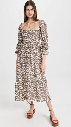 Deals 🌟 O.p.t Brigitte 👗 Dress White Floral 👍