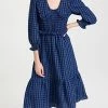 Brand new 😍 O.p.t Kobo 👗 Dress Blue Gingham 🛒