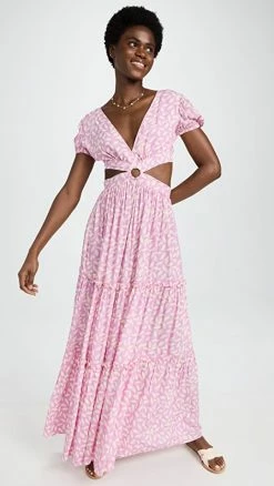 Best Pirce 🎉 Palmacea Printed Hoop 👗 Dress Lavanda 1 🎁