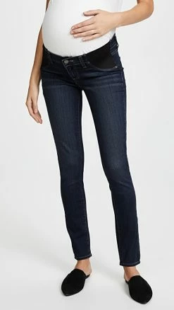 New 🔔 PAIGE Transcend Verdugo Ultra Skinny Maternity 👖 Jeans Nottingham 🥰