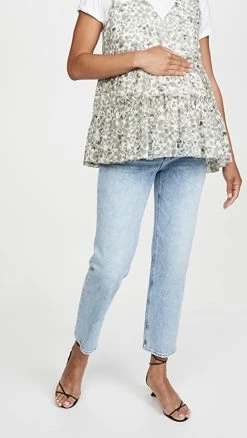 Deals 😀 PAIGE Noella Straight Maternity 👖 Jeans Liza 🛒