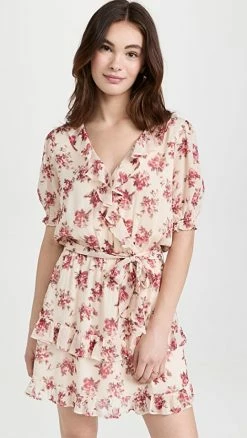 Best Sale 🔔 PAIGE Evonna 👗 Dress Cream/Cherry Red 😀