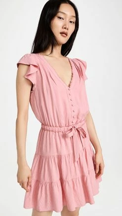 Best Pirce 💯 PAIGE Rosalee 👗 Dress 💄 Lipstick Pink 🎉