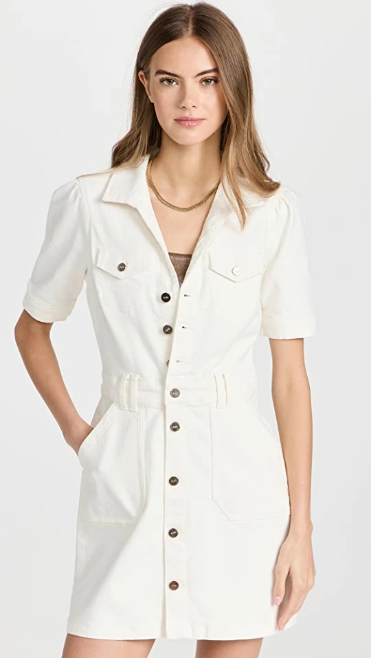 Brand new ๐ PAIGE Mayslie Denim ๐ Dress Blank Canvas ๐คฉ