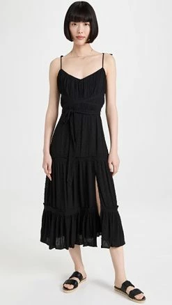 Brand new ⭐ PAIGE Inesa Midi 👗 Dress Black 😍