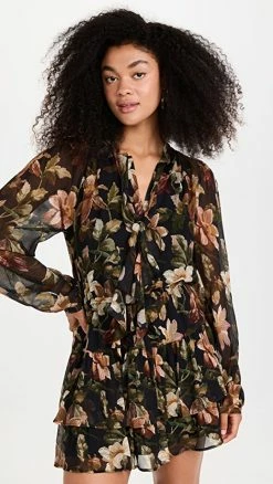 Best Sale ✔️ PAIGE Elynne 👗 Dress Black/Antique Bisque 💯