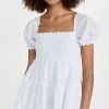 Best Pirce ⌛ Peixoto Coco Mini 👗 Dress White Seersucker 👍