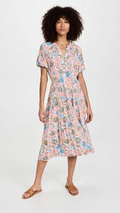 Best Pirce 🔥 Playa Lucila Short Sleeve 👗 Dress Multi 🎉