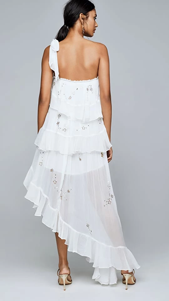 Budget โค๏ธ ROCOCO SAND Star Light One Shoulder ๐ Dress White โญ - Image 2