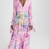 Best deal 🎁 ROCOCO SAND Zazu Long 👗 Dress Pink & Purple Tropical 🌟