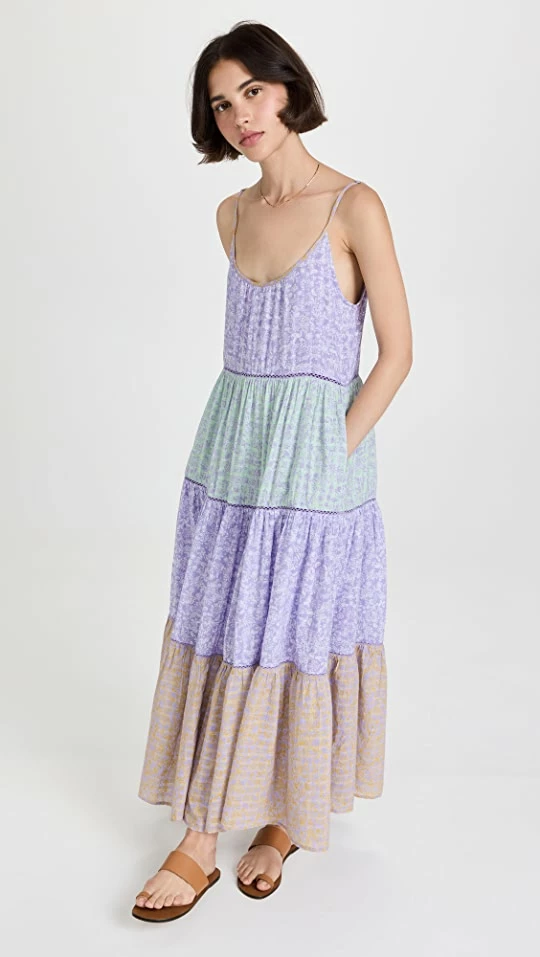 Wholesale 💯 Roller Rabbit Ismay Dakota Maxi 👗 Dress Lavender ⌛