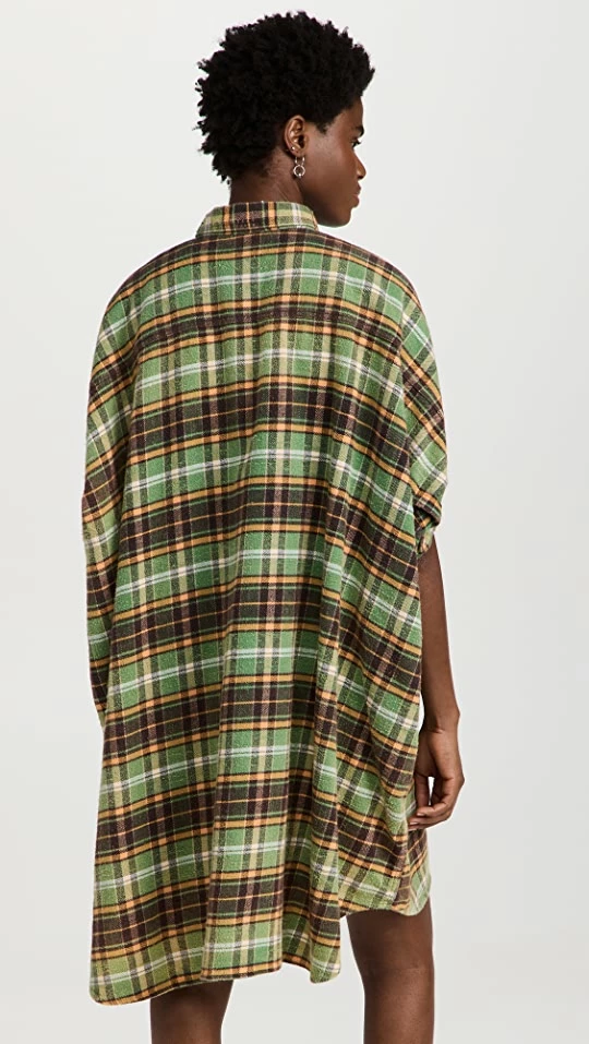 Deals ๐งจ R13 Plaid Oversized Boxy ๐ Shirtdress Green Plaid ๐ - Image 2
