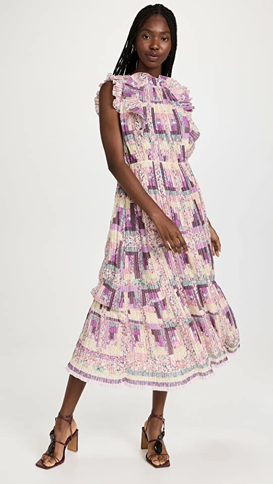 Best Pirce ๐ Sea Naya Print Box Pleat Maxi ๐ Dress Multi ๐คฉ - Image 2