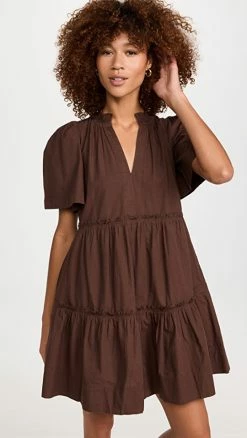 Best deal 👏 Sea Sibylle Solid 👗 Dress Chocolate 🔔