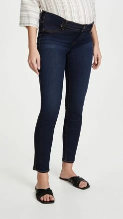 Best reviews of 🤩 7 For All Mankind The Ankle Skinny Maternity 👖 Jeans Slim Illusion Luxe Tried & Tru 🤩