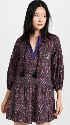 Best deal ⌛ Shoshanna Umbrella Mini 👗 Dress Jet Multi ❤️