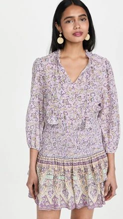 Brand new ✨ Shoshanna Ellora 👗 Dress Lavender/ Beige ❤️