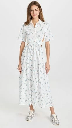 Best Pirce 😀 Sister Jane Lapis Shell 👕 Shirt 👗 Dress Brilliant White 🎉