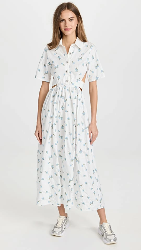 Best Pirce ๐ Sister Jane Lapis Shell ๐ Shirt ๐ Dress Brilliant White ๐