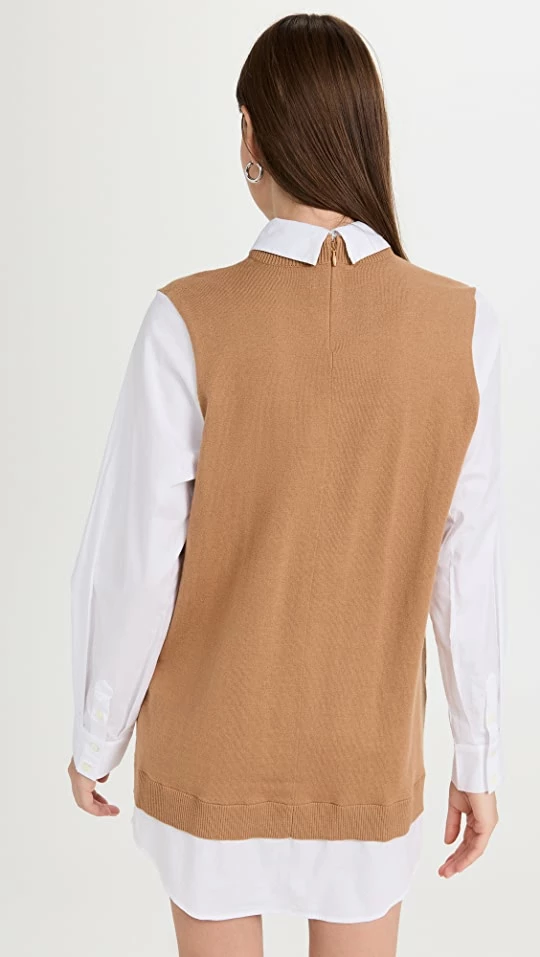 Promo ๐ STAUD Fern ๐ Dress Tan/White ๐ - Image 2