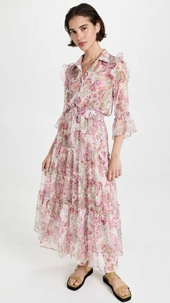 Promo 😍 MISA Pamelina 👗 Dress Rainbow Paisley ⭐