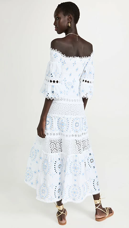 Cheap โญ Temptation Positano Augusta G ๐ Dress White/Gold Blue โ๏ธ - Image 2