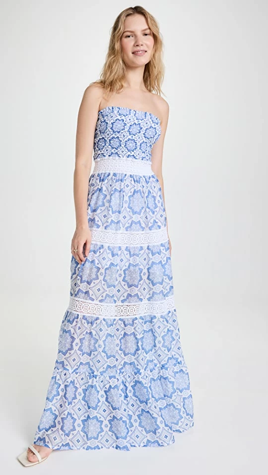 Best Pirce ๐ Temptation Positano Amalfi ๐ Dress Loto Blue โญ