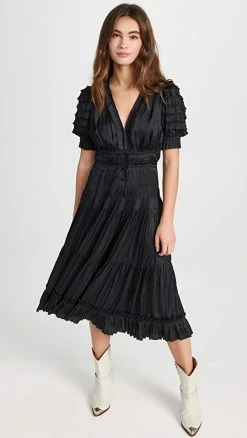 Brand new ๐ Ulla Johnson Carine ๐ Dress Noir โค๏ธ
